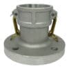 Aluminum Type FC Cam and Groove Fitting, 3" Female Camlock Coupler x 150# Flange (CAM-30-FC-AL)