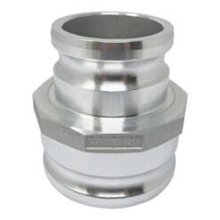 Aluminum Type AA Cam and Groove Fitting Spool Adapter Reducer, 3" Male Camlock Adapter x 4" Male Camlock Adapter (CAM-3040-AA-AL)