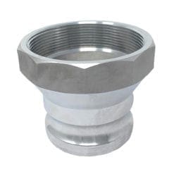 Aluminum Type AR Cam and Groove Fitting Reducer, 3" Male Camlock x 4" Female NPT (CAM-3040-AR-AL)