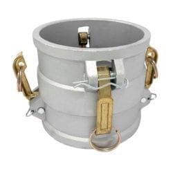 Aluminum Type DD Cam and Groove Fitting Spool Coupler, 4" Female Camlock Coupler x 4" Female Camlock Coupler (CAM-40-DD-AL)