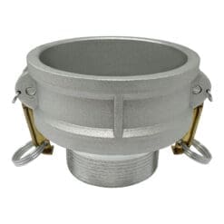 Aluminum Type BR Cam and Groove Fitting Reducer, 4" Female Camlock x 3" Male NPT (CAM-4030-BR-AL)