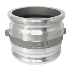 Aluminum Type AA Cam and Groove Fitting Spool Adapter, 6" Male Camlock Adapter x 6" Male Camlock Adapter (CAM-60-AA-AL)