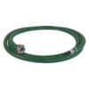 1" Green PVC Suction Hose Assembly, Female Camlock x Male NPT KC Nipple, 85 PSI, 20' Length