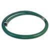 3" Green PVC Suction Hose Assembly, Female Camlock x Male NPT KC Nipple, 60 PSI, 20' Length