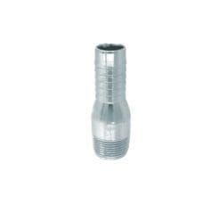 Combination (KC) Nipple Fitting, 3/4" Hose Shank x 3/4" Male NPT, Zinc Plated Steel (KCN-075-NPT-GS)