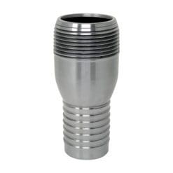 Combination (KC) Nipple Fitting, 1-1/4" Hose Shank x 1-1/4" Male NPT, Steel (KCN-125-NPT-ST)