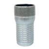 Combination (KC) Nipple Fitting, 2" Hose Shank x 2" Male NPT, Zinc Plated Steel (KCN-200-NPT-GS)