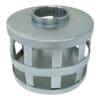 2-1/2" Suction Strainer, Square Hole, Zinc Plated Steel
