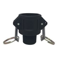 Type B Poly Cam Lock Fitting, 3/4" Female Cam and Groove x 3/4" Male NPT (CAM-07-B-PP)