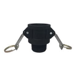 Type B Poly Cam Lock Fitting, 1-1/4" Female Cam and Groove x 1-1/4" Male NPT (CAM-12-B-PP)