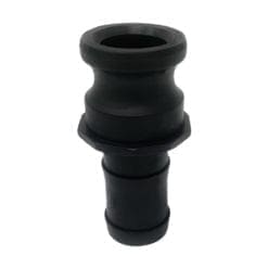 Type E Poly 1-1/4" Cam and Groove Fitting, Male Camlock to Hose Shank (CAM-12-E-PP)