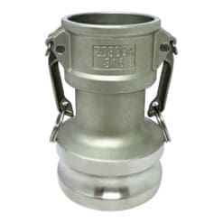 Gloxco Stainless Steel Type DA Cam and Groove Hose Fitting, Reducer, 2″ Female Coupler x 3″ Male Adapter (CAM-2030-DA-SS)