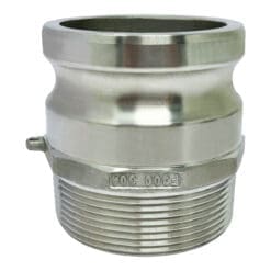 Gloxco Stainless Steel Type F Cam and Groove Fitting, 3