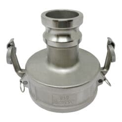 Gloxco Stainless Steel Type DA Cam and Groove Hose Fitting, Reducer, 4″ Female Coupler x 2″ Male Adapter (CAM-4020-DA-SS)