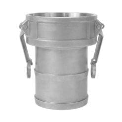 Stainless Steel Type C Cam and Groove Fitting, 3" Female Camlock x 3" Hose Shank (CAM-30-C-SS304)