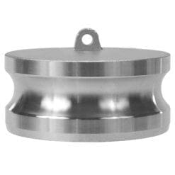 Gloxco Stainless Steel 4" Cam and Groove Dust Plug, Type DP Fitting (CAM-40-DP-SS304)