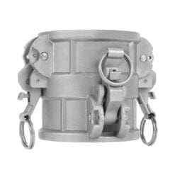 Self Locking Camlock Fitting, Type DD, Stainless Steel, 2" Female Camlock x 2" Female Camlock (CAM-20-DDSL-SS)