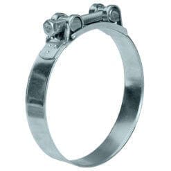 T-Bolt Hose Clamp, 0.69" to 0.75" Working Range, Zinc Plated Steel, Pack of 50