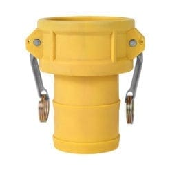 Type C Nylon Glass Cam Lock Fitting, 3" Female Camlock x 3" Hose Shank (CAM-30-C-NG)