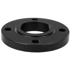1-1/4" Pipe Size Raised Face Flange, 150# ANSI B16.5 Flange x 1-1/4" Female NPT, Carbon Steel