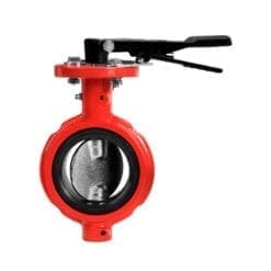3" Ductile Iron Butterfly Valve, Short Neck, Notched Body, Stainless Steel Disk (BFV-300SN-SS)