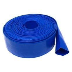 Gloxco 2" ID Blue Lay Flat PVC Discharge Hose, 300' Length