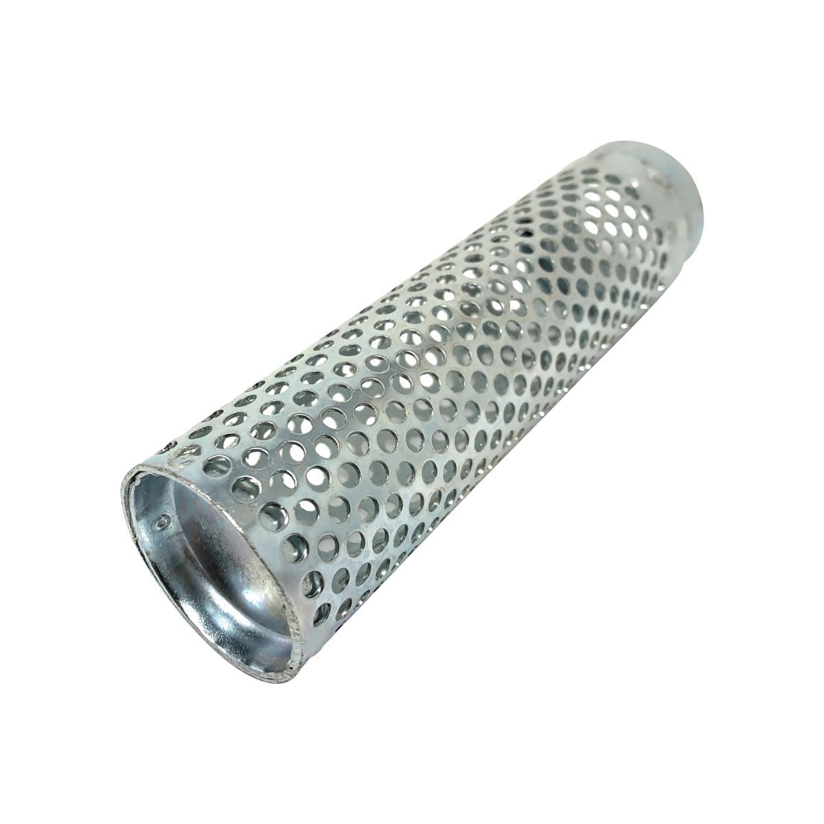 1" Long Style Suction Strainer, Round Hole, Zinc Plated Steel - Image 4
