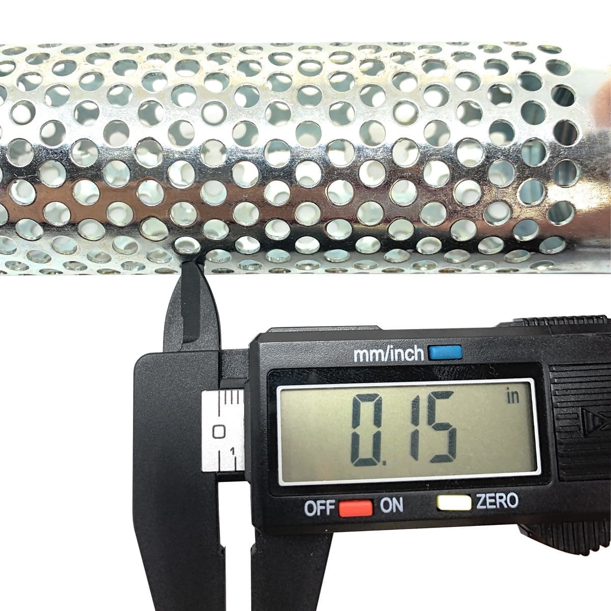 1" Long Style Suction Strainer, Round Hole, Zinc Plated Steel - Image 7