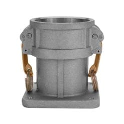 4" Liquid Coupler Inlet, Brass Handles