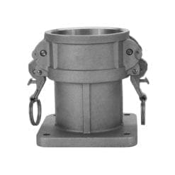 4" Liquid Coupler Inlet, Self-Locking Stainless Steel Handles