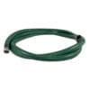 2" Green PVC Suction Hose Assembly, Female Camlock x Male NPT KC Nipple, 65 PSI, 40' Length