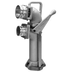 Tall Size Single Point Drop Elbow, Aluminum, 4" Liquid Inlet Adapter x 3" Vapor Outlet Adapter