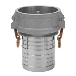 Vapor Recovery Coupler, 4" Coupler x 3" Hose Shank, Brass Handles