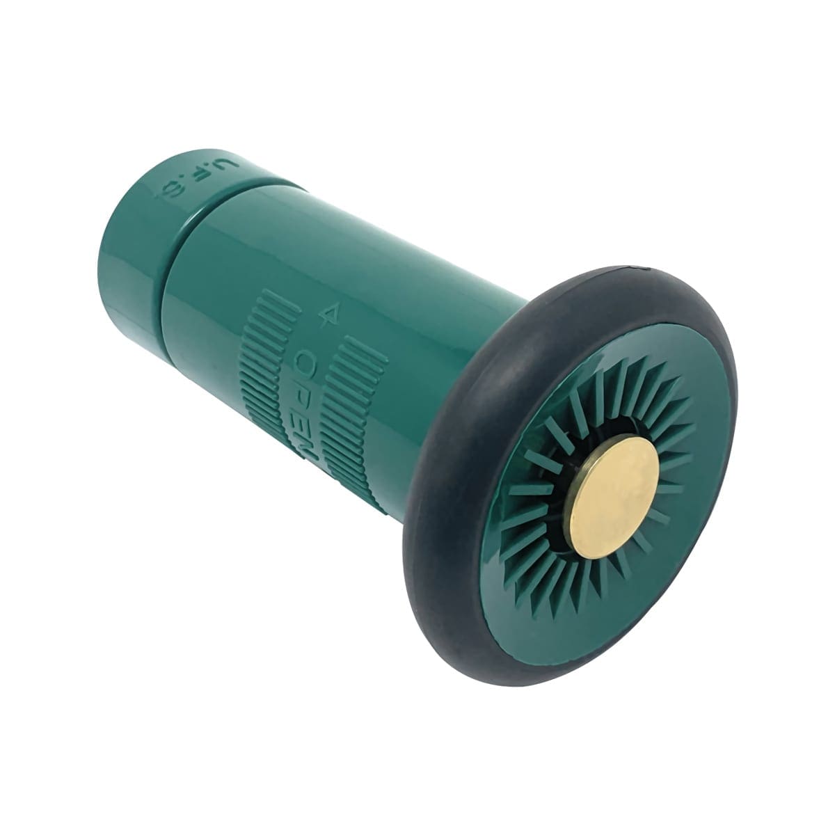 Fire Hose Nozzle, 1" NPSH, Adjustable Fog Nozzle, 22 GPM, Green Polycarbonate - Image 3