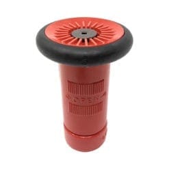Fire Hose Nozzle, 1" NST, Adjustable Fog Nozzle, 22 GPM, Red Polycarbonate