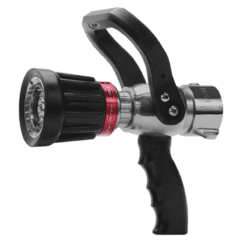 Fire Hose Nozzle, 1-1/2" NST, Industrial Marine Nozzle with Pistol Grip, 95 GPM, Chrome Plated Brass