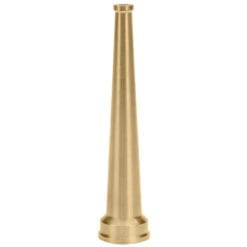 Fire Hose Nozzle, 3/4" GHT, Straight Steam Pipe Nozzle, 1/4" Orifice, 6" Length, Brass