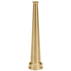 Fire Hose Nozzle, 3/4" GHT, Straight Steam Pipe Nozzle, 1/4" Orifice, 6" Length, Brass
