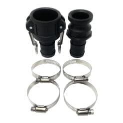 Poly 1-1/2" Cam and Groove Fitting Kit with Male Camlock Adapter, Female Camlock Coupler, Four Clamps