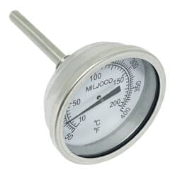 National Vacuum Challenger 607 Pump Part, Diagram Item #48, Thermometer, 50°-400°, 2" Face (120-220)