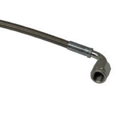 National Vacuum Challenger 607 Pump Part, Diagram Item #60, Stainless Steel Oil Line -3 90° JIC to Banjo 17.5