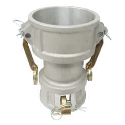 Aluminum Type DD Cam and Groove Fitting Spool Coupler Reducer, 3" Female Camlock Coupler x 2-1/2" Female Camlock Coupler (CAM-3025-DD-AL)