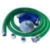 Gloxco 2" Pump Hose Kit with Aluminum Cam and Groove Fittings - Includes Green EPDM Suction Hose, Discharge Hose, Top Hole Skimmer, Additional Male Adapters
