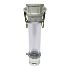 2" In-line Camlock Polycarbonate Sight Glass Assembly (CAM-20-SG-PCAL)