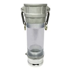 3" In-line Camlock Polycarbonate Sight Glass Assembly (CAM-30-SG-PCAL)