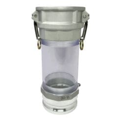 4" In-line Camlock Polycarbonate Sight Glass Assembly (CAM-40-SG-PCAL)