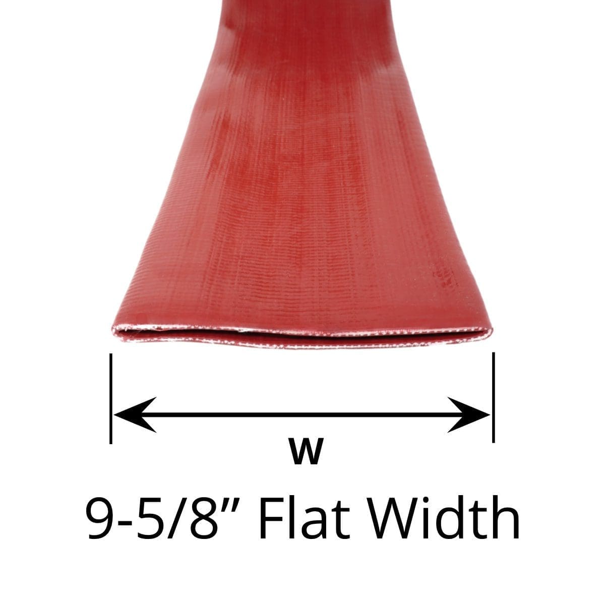 Gloxco 6" ID Red Heavy Duty Lay Flat PVC Discharge Hose, 50' Length - Image 3