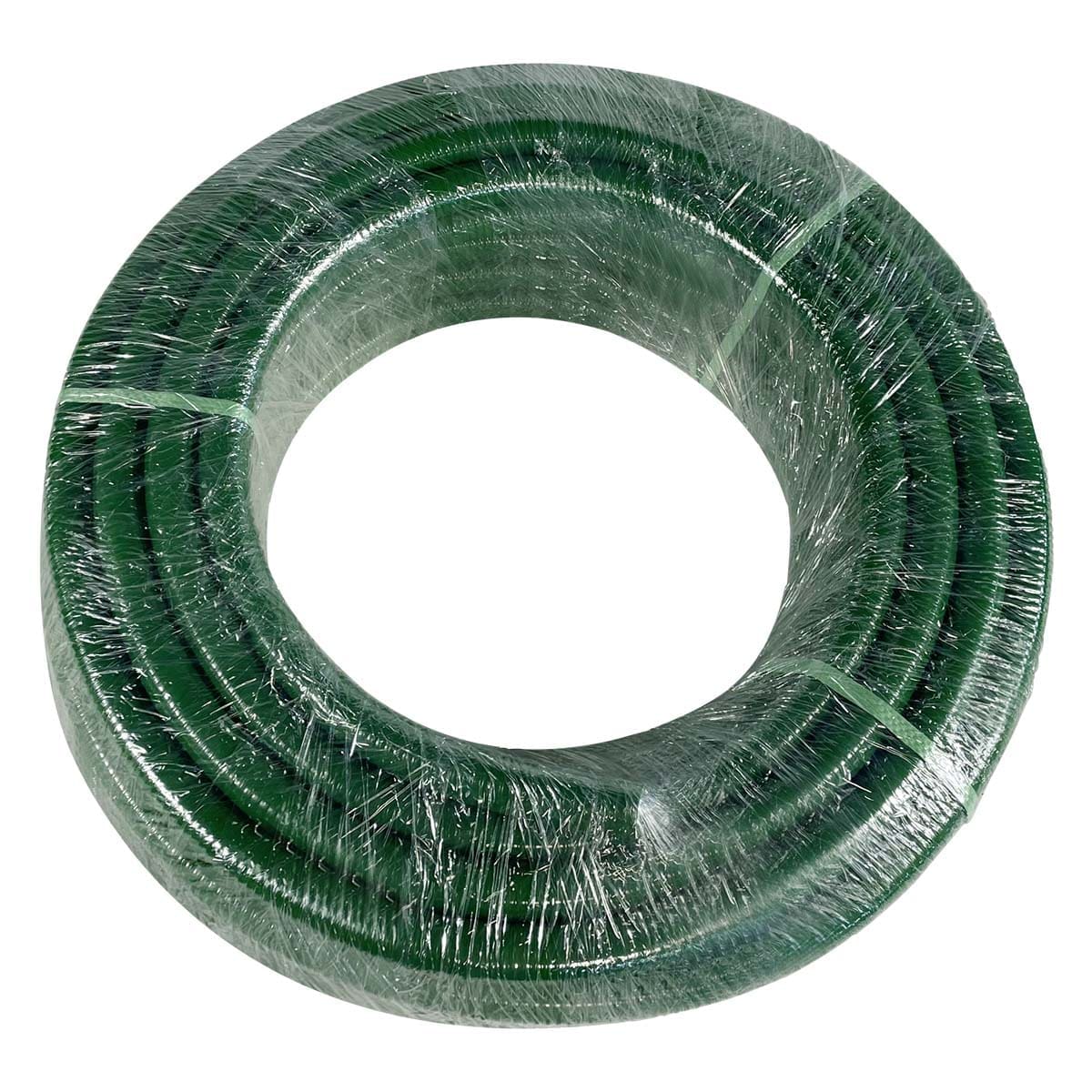 Gloxco 1" ID Green PVC Suction Hose, 85 PSI, 100' Length