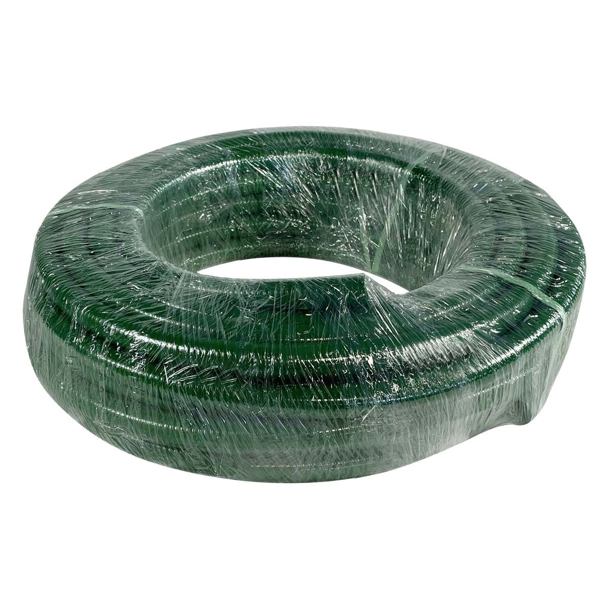 Gloxco 1" ID Green PVC Suction Hose, 85 PSI, 100' Length
