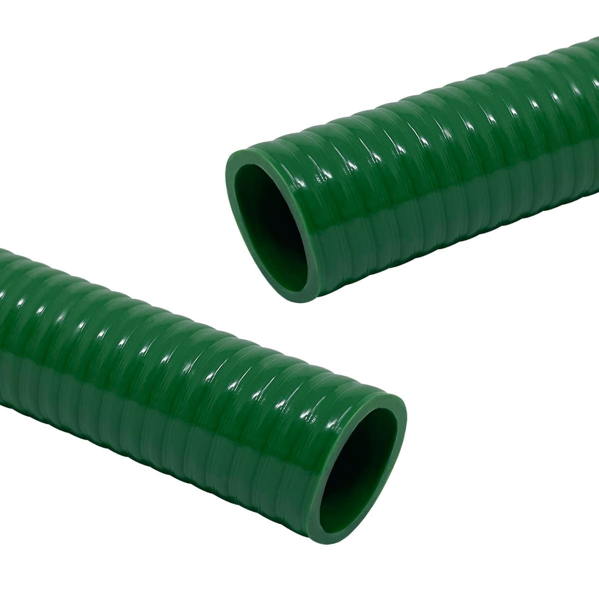 Gloxco 1" ID Green PVC Suction Hose, 85 PSI